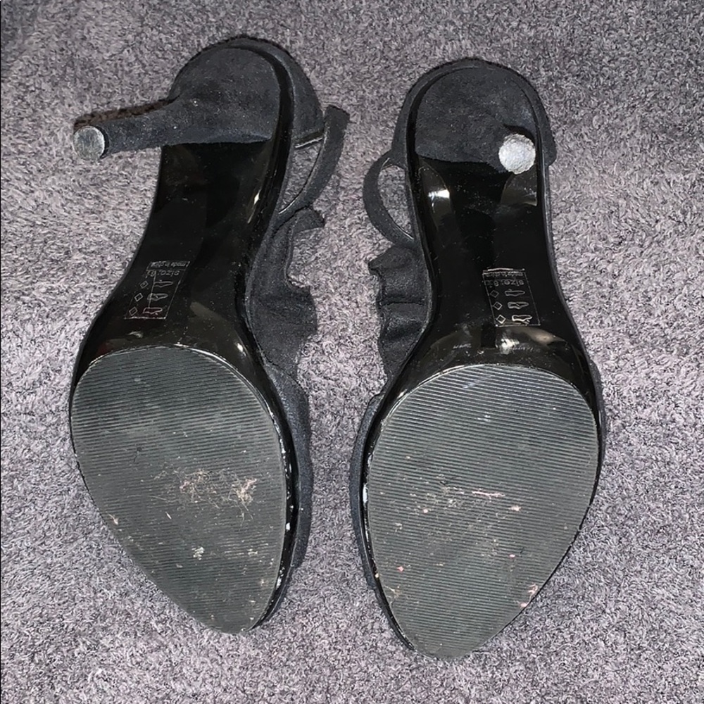 Suede Ruffle Heels - Picture 5 of 5